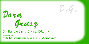 dora grusz business card